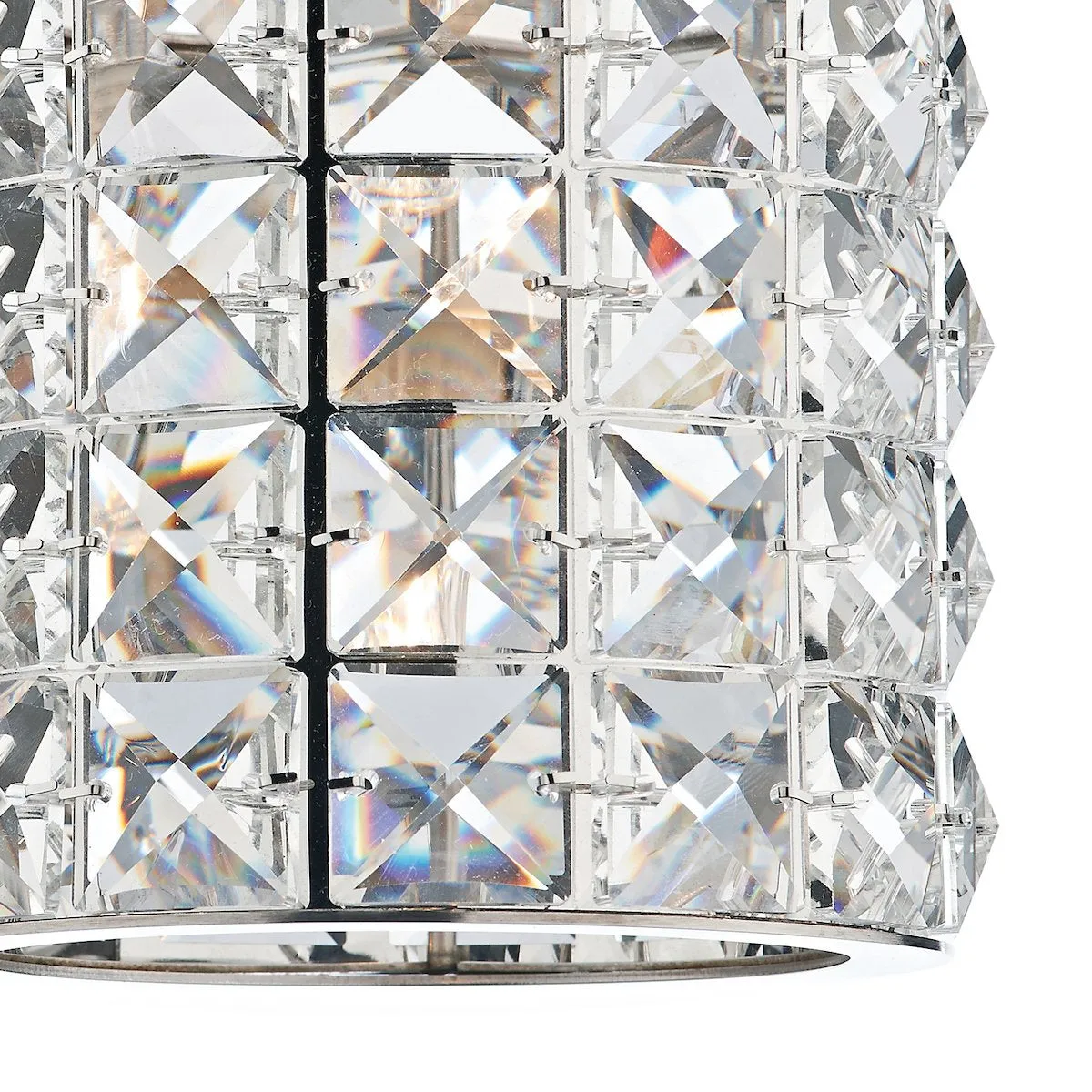 AGN0750 Crystal Wall Light Polished Chrome