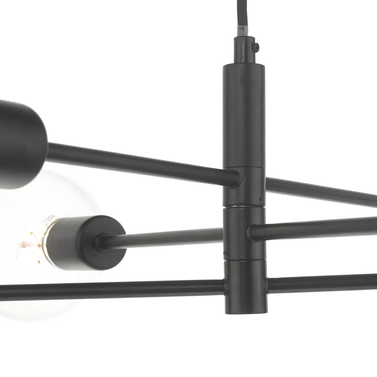 ALA0622 6 Light Suspended Light Black