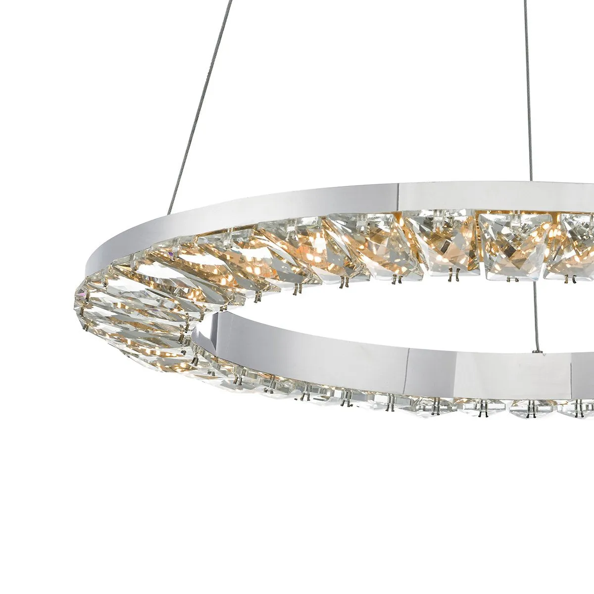 ALT0150 LED Crystal Suspended Light Polished Chrome