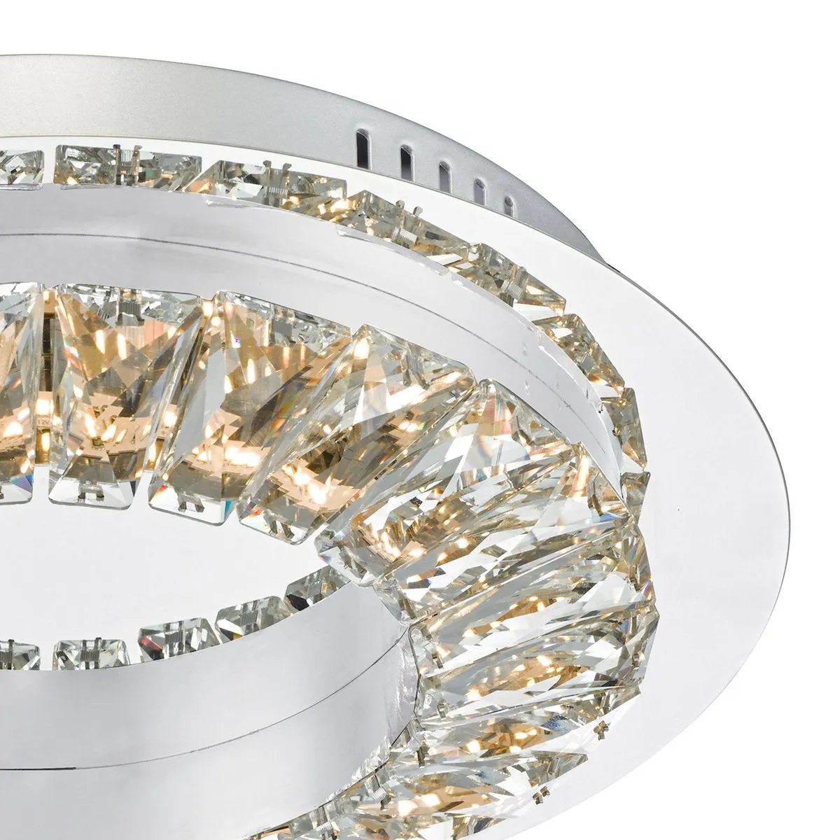 ALT5250 LED Crystal Flush Light Polished Chrome