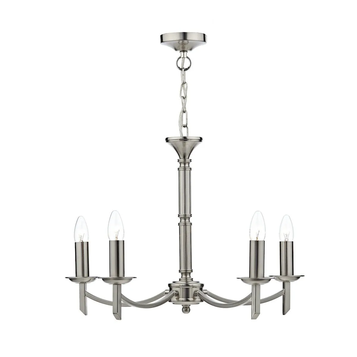 AMB0546 5 Light Multi Arm Light Satin Chrome