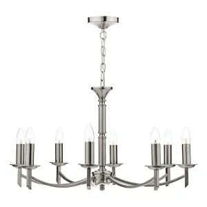 AMB0846 8 Light Multi Arm Light Satin Chrome