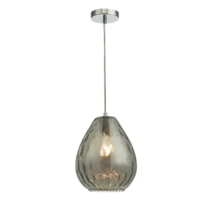 APU0110 Single Pendant Smoked Glass