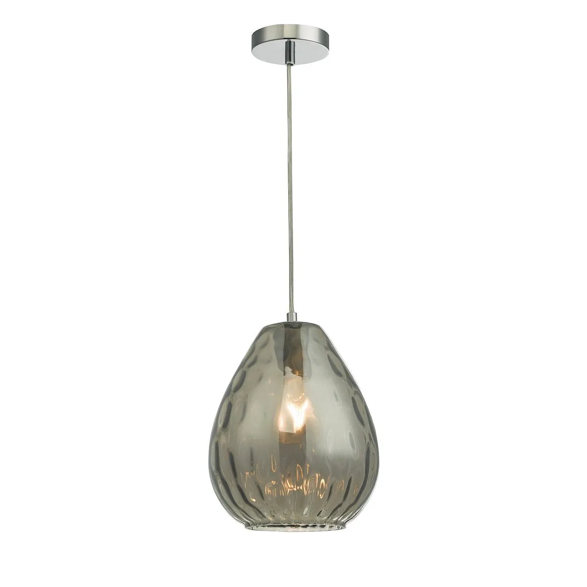 APU0110 Single Pendant Smoked Glass