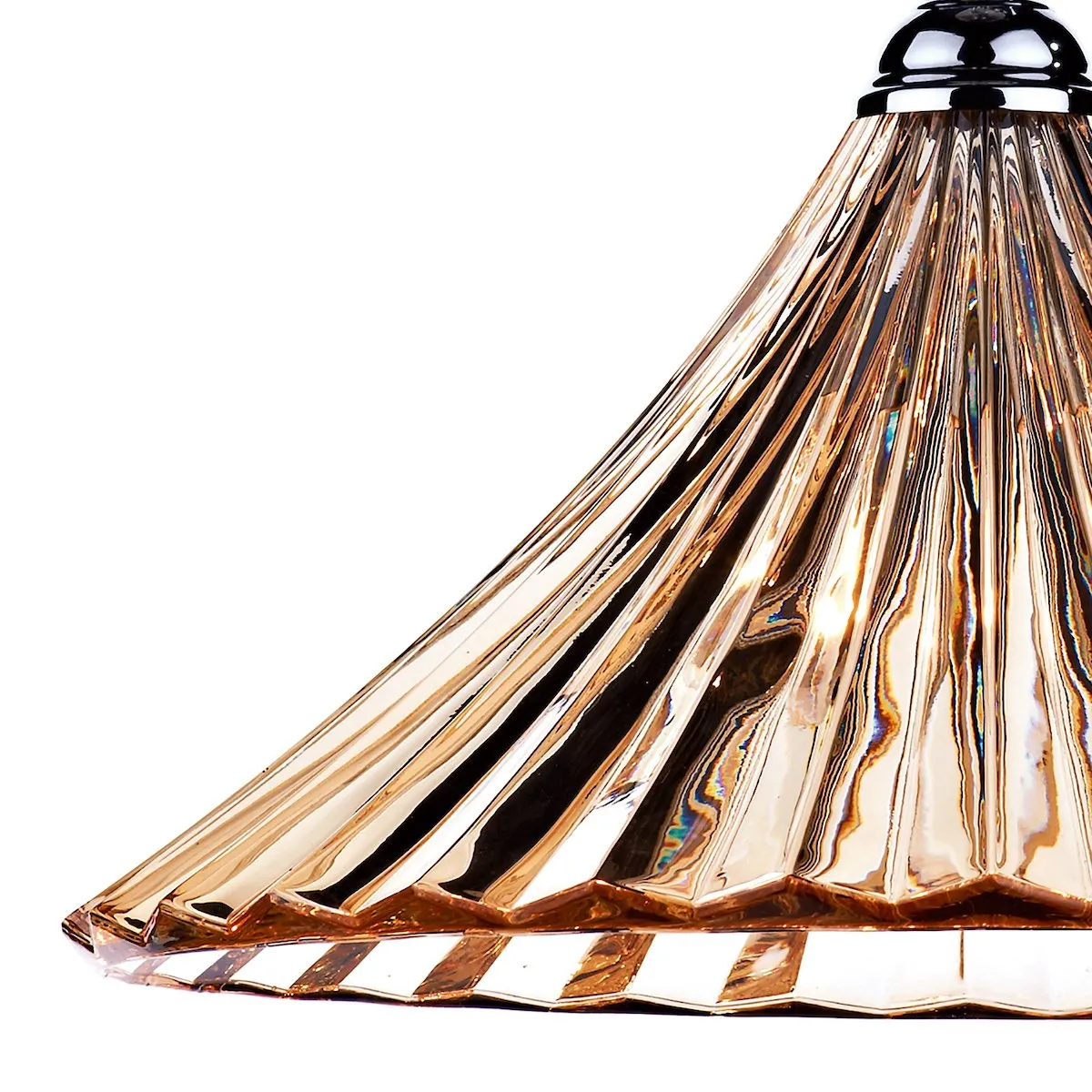 ARD866 Large Single Pendant Amber Glass & Antique Brass