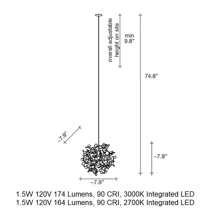 Argent Mon Bijou Pendant Light with Disc