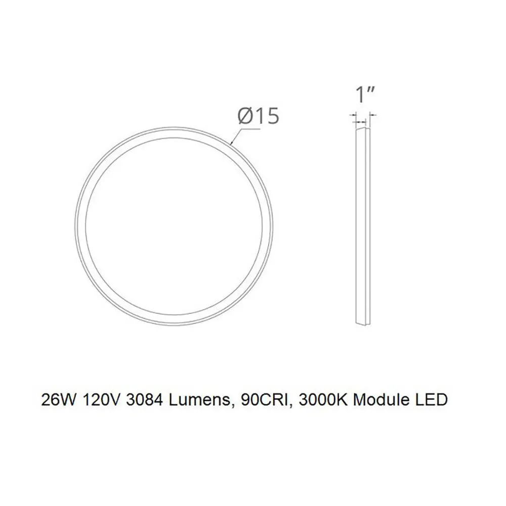 Argo LED Round Flush Mount