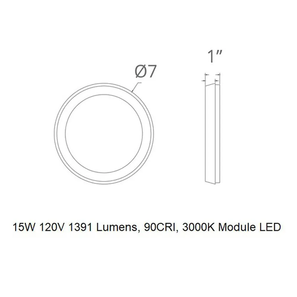 Argo LED Round Flush Mount
