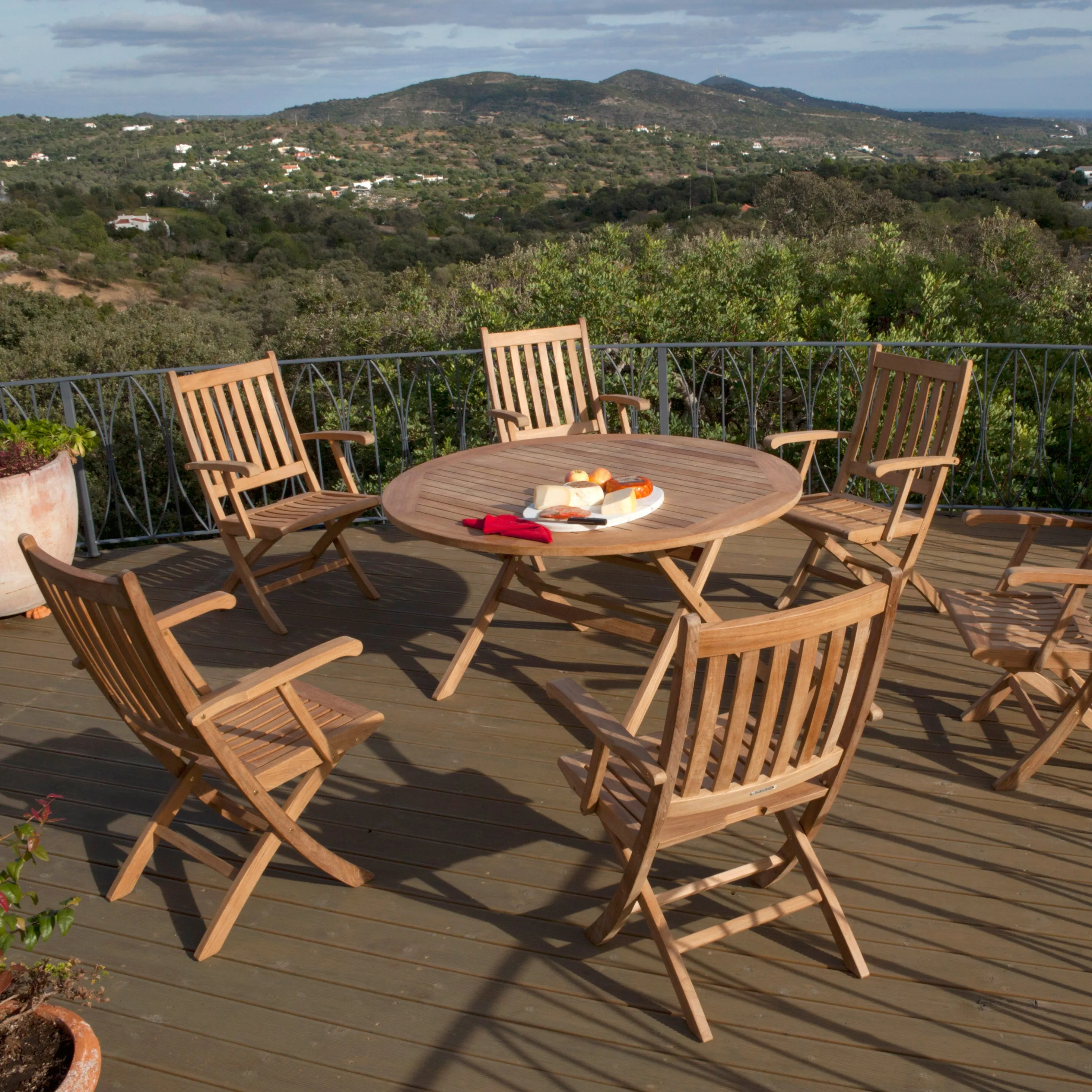 Ascot Teak Folding Carver Chair
