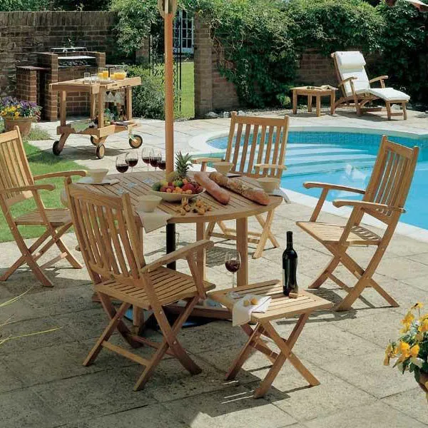 Ascot Teak Folding Carver Chair