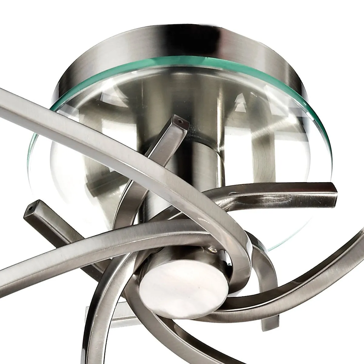 AUS0546 5 Light Semi Flush Light Satin Chrome