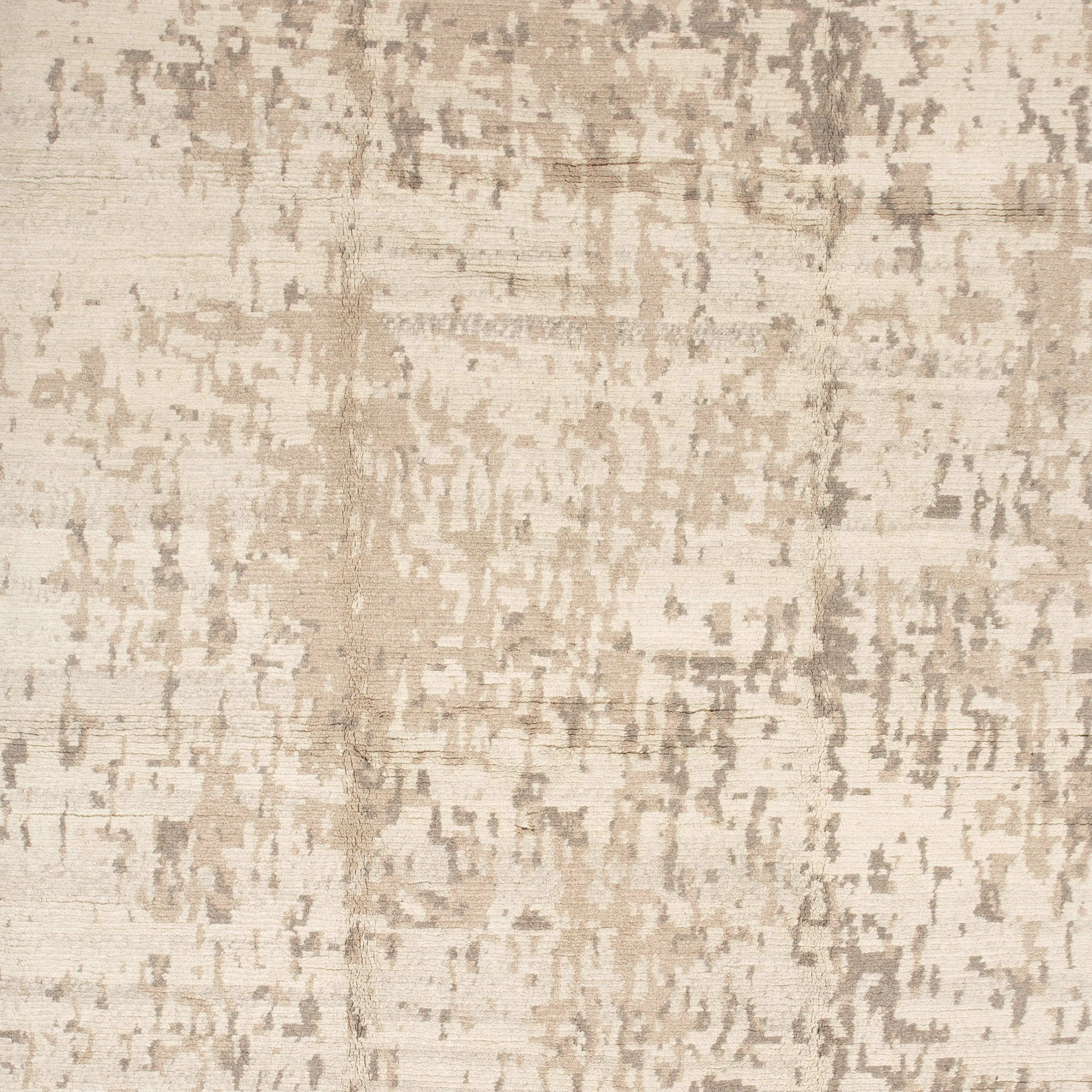 Beige Contemporary Tibetan Wool Rug - 10'3" x 14'3"