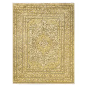 Beige Traditional Wool Rug - 9' x 11'10"