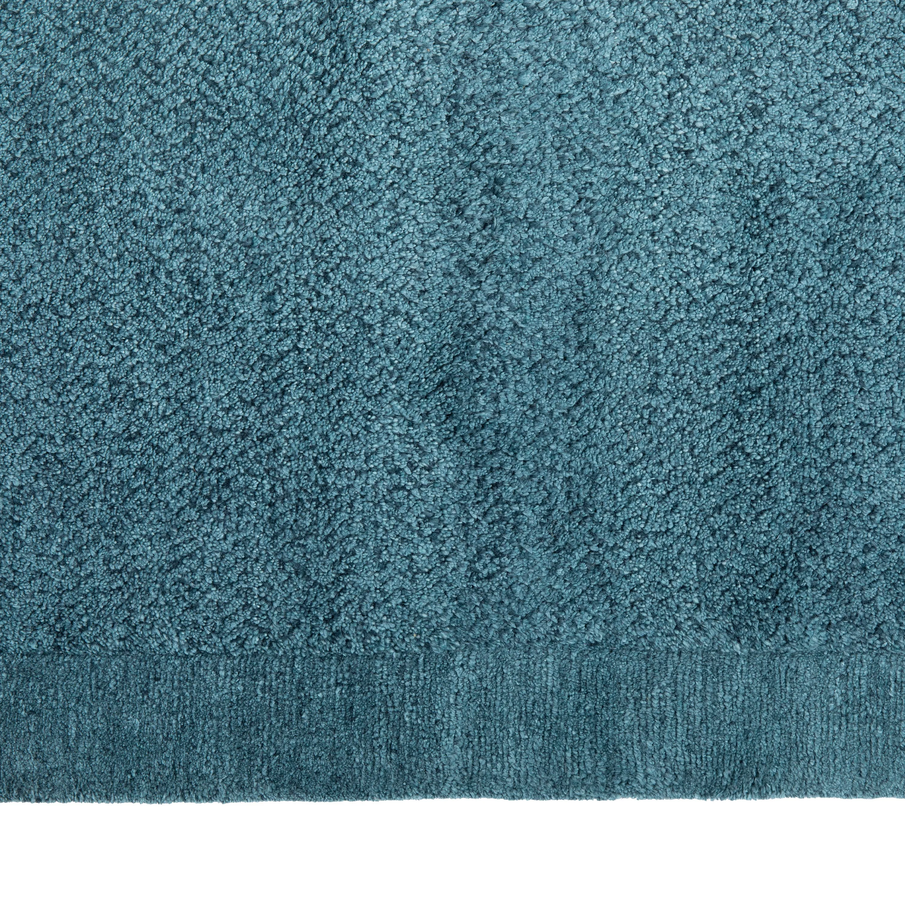 Blue Stelle Contemporary Tibetan Wool Rug - 9' x 12'