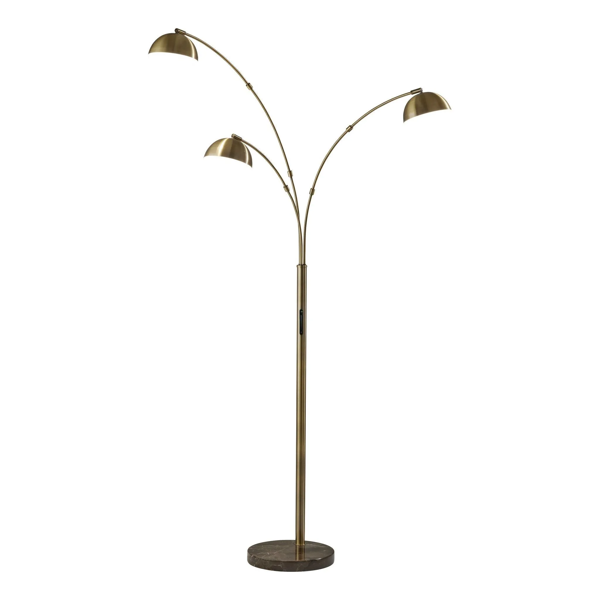 Bolton LED 3-Arm Arc Lamp with Smart Switch