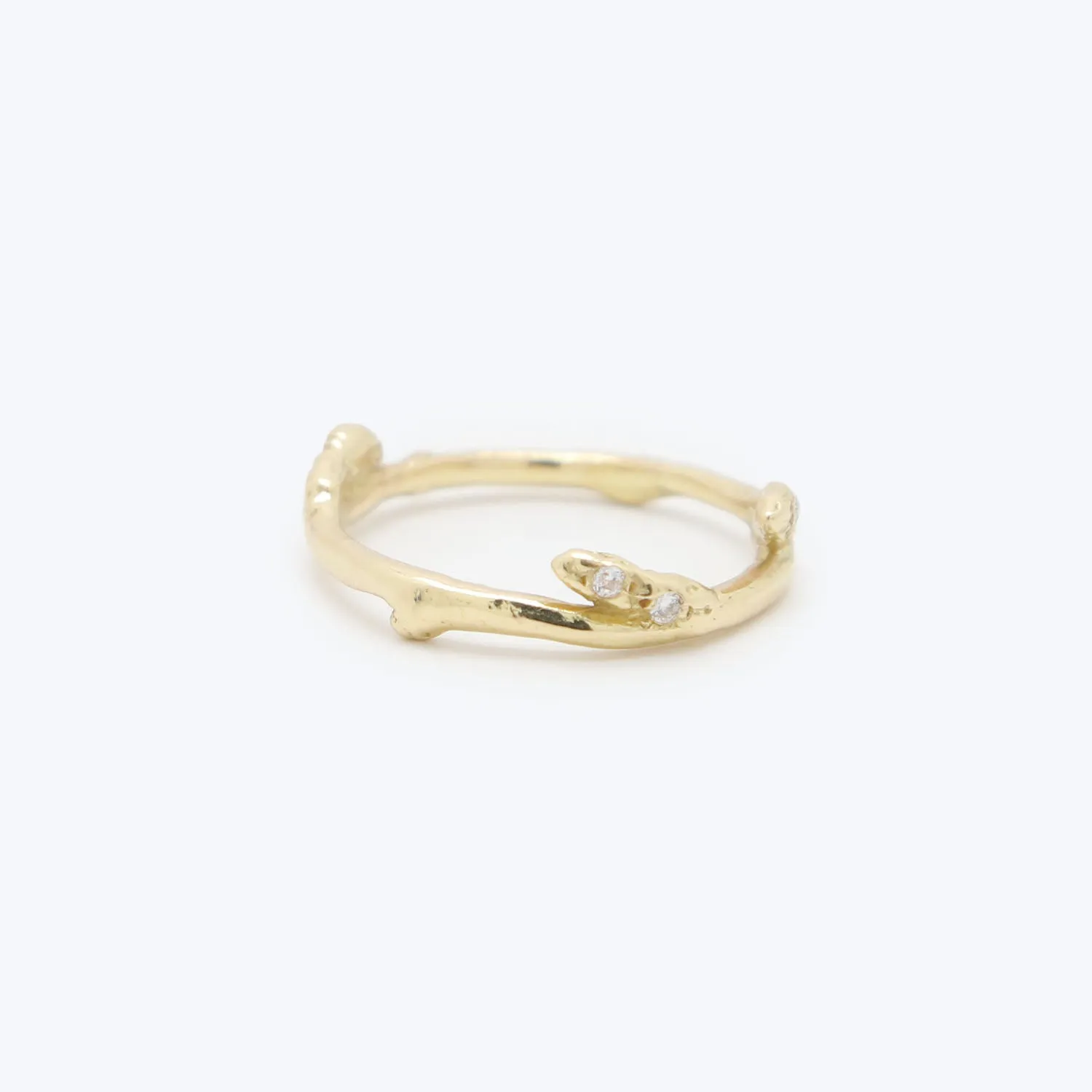 Branch Diamond Pave Ring