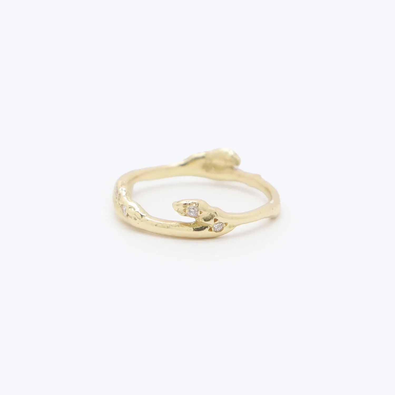 Branch Diamond Pave Ring