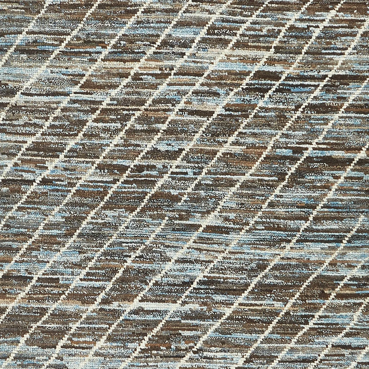 Brown Moroccan Wool Runner - 3'1" x 11'2"