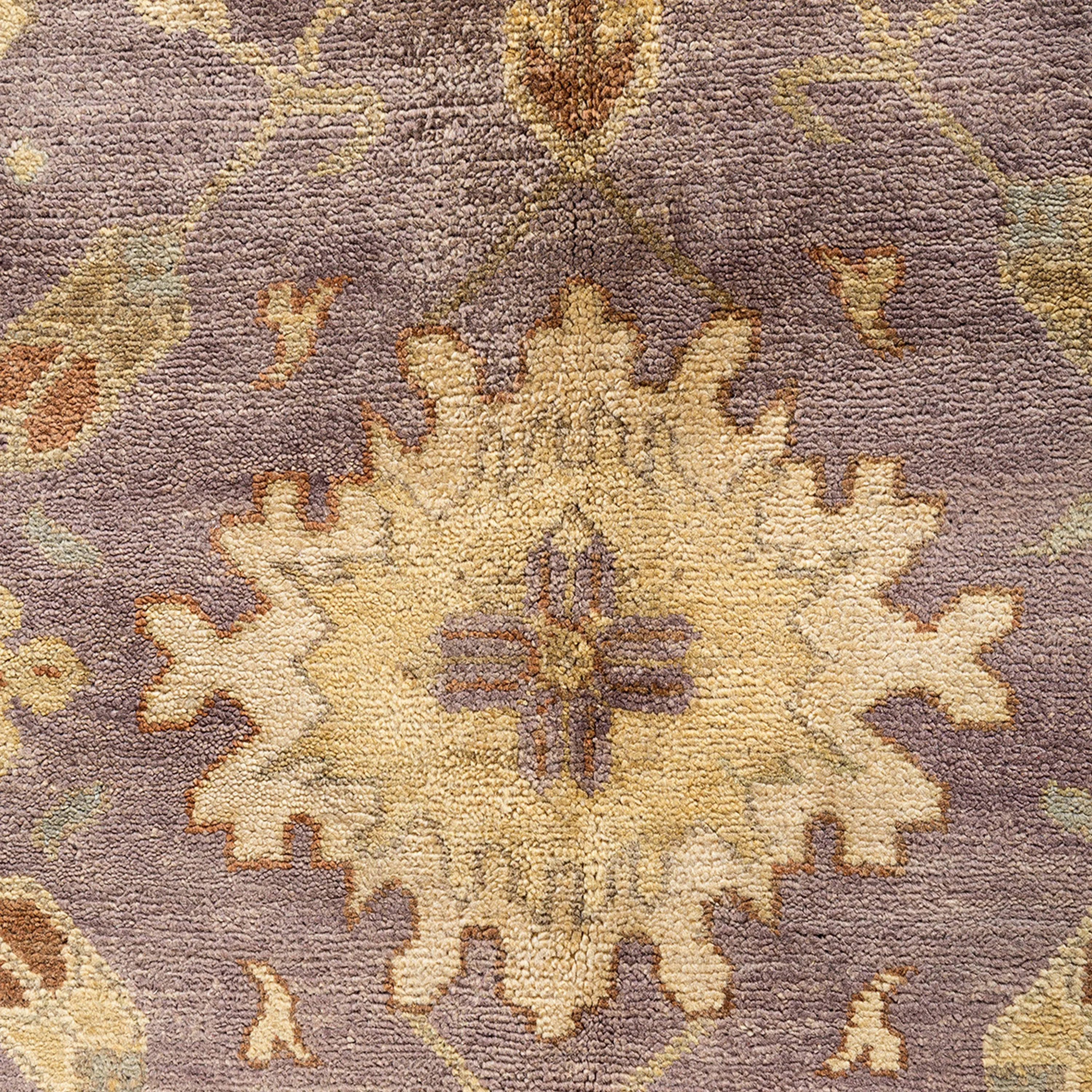 Brown Traditional Wool Rug - 9'4" x 12'3"