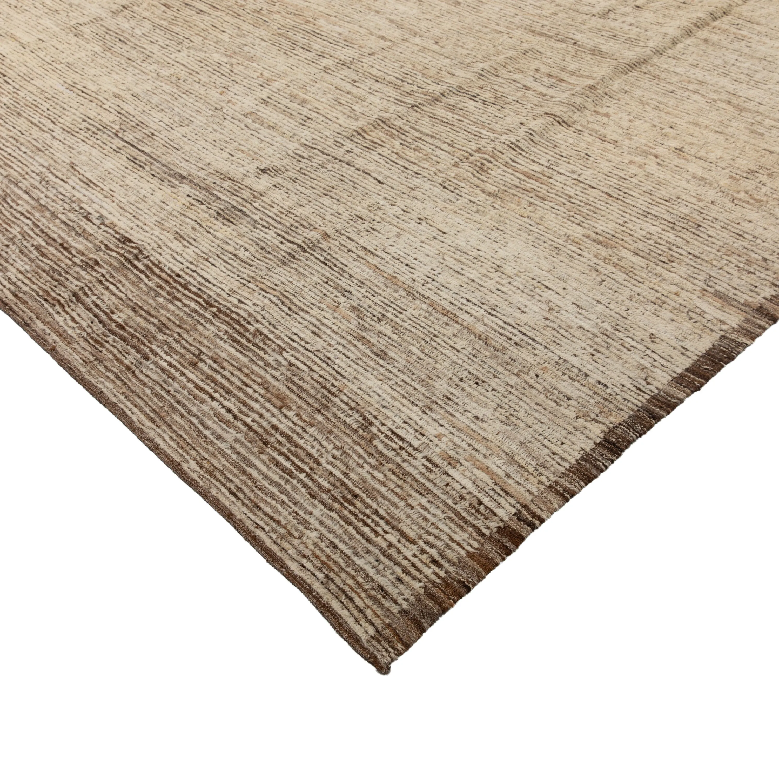 Brown Zameen Transitional Wool Rug - 14'11" x 20'2"