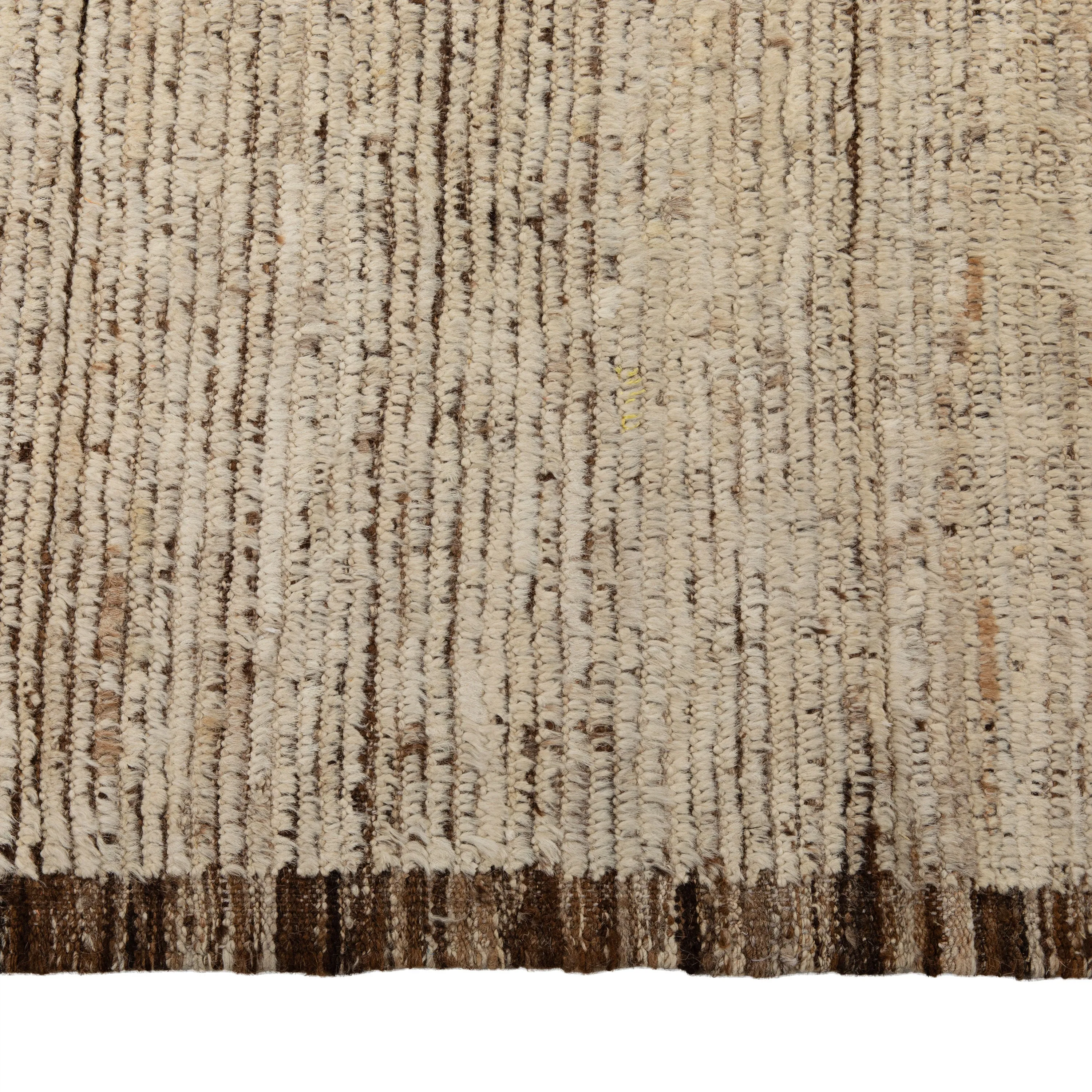 Brown Zameen Transitional Wool Rug - 14'11" x 20'2"