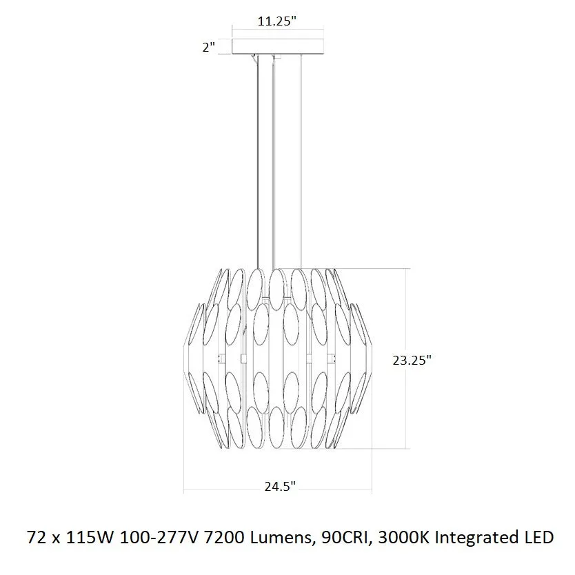 Chimes Multi-Tier LED Pendant Light