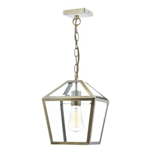 CHU0175 Single Pendant Antique Brass
