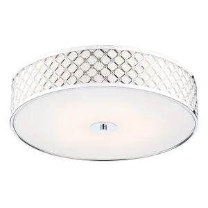 CIV5050 Large 5 Light Flush Light Polished Chrome