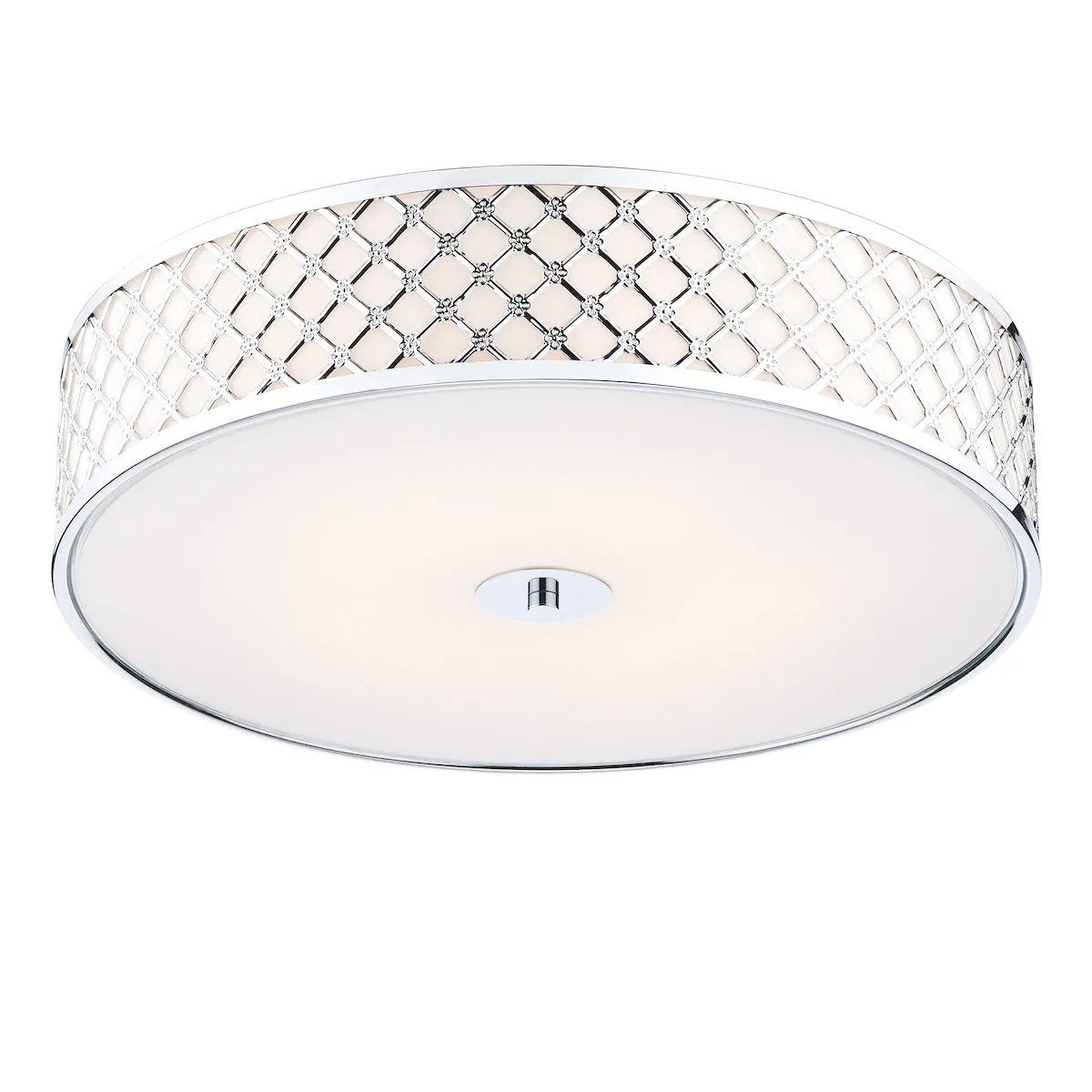 CIV5250 Small 2 Light Flush Light Polished Chrome
