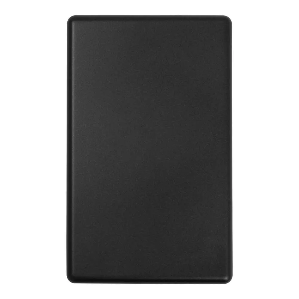 Classic Blank Plate Matt Black