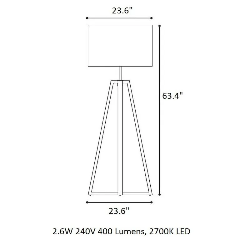 Club Lounge Solar LED Floor Lamp