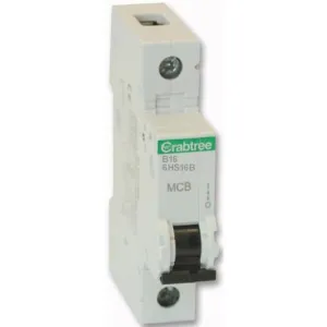 Crabtree 6HS16B 16A SP Type B MCB