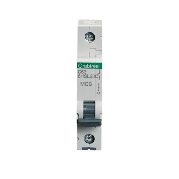 Crabtree 6HSL63C 63A SP Type C MCB
