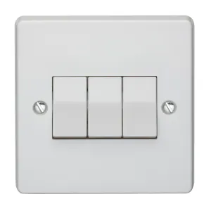 Crabtree Capital 4173 10Ax 3 Gang 2 Way Switch