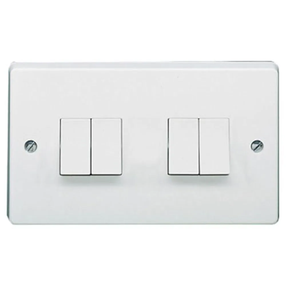 Crabtree Capital 4174 10Ax 4 Gang 2 Way Switch