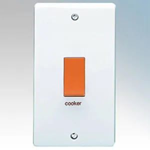 Crabtree Capital 4500/1 50A Dp Switch Marked Cooker
