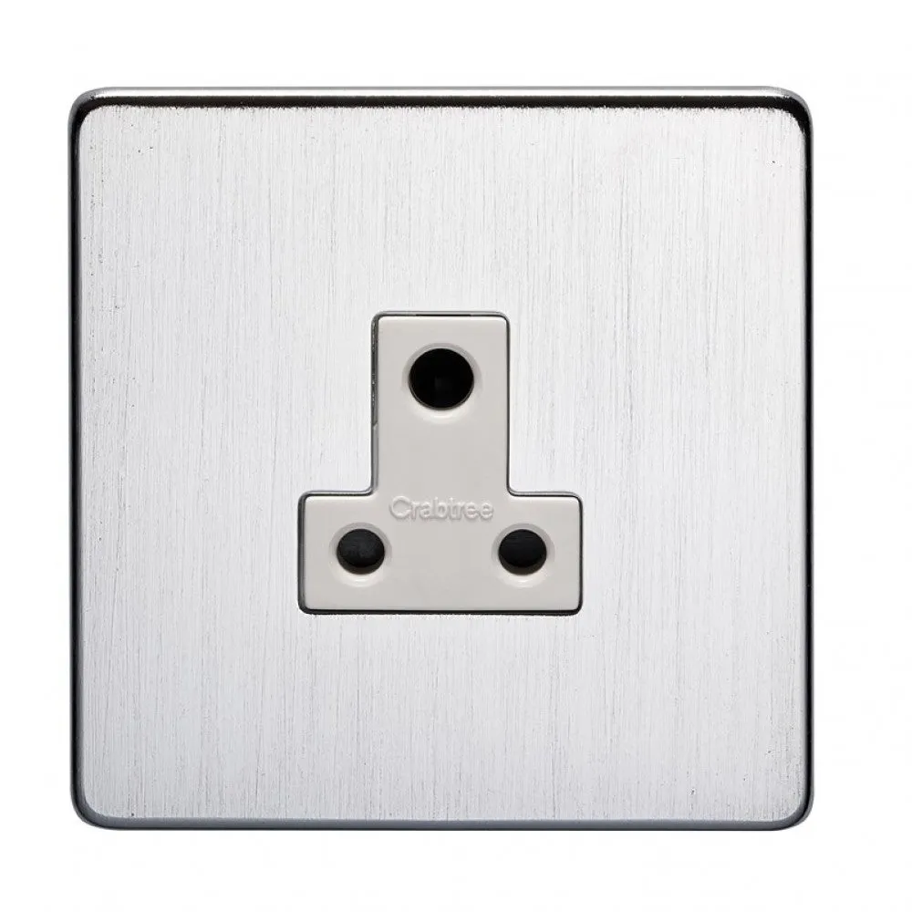 Crabtree Platinum 7340-SC 5A Socket Satin Chrome