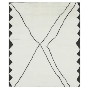 Cream Moroccan Wool Rug - 8' x 10'