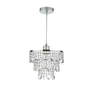 CYB6550 Crystal Non Electric Pendant Polished Chrome