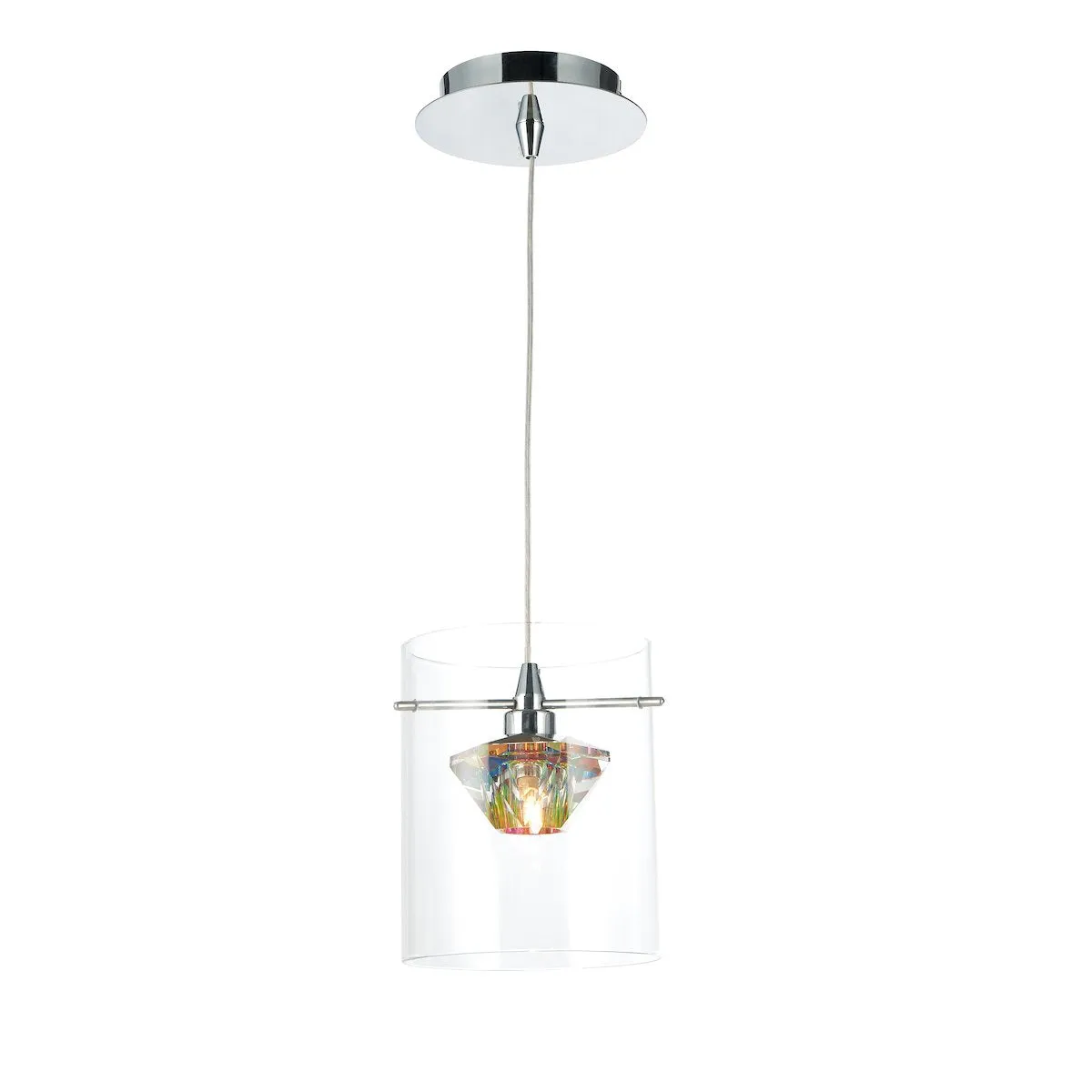 DEC0108 Single Pendant Polished Chrome