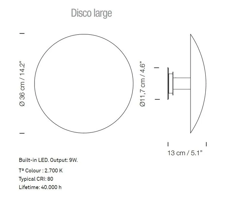 Disco LED Wall Light