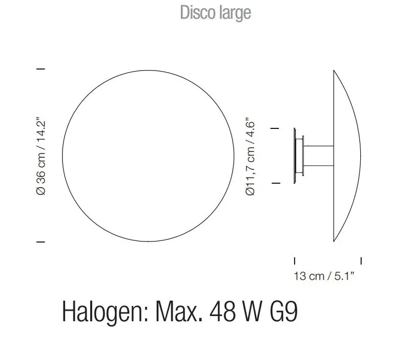 Disco LED Wall Light