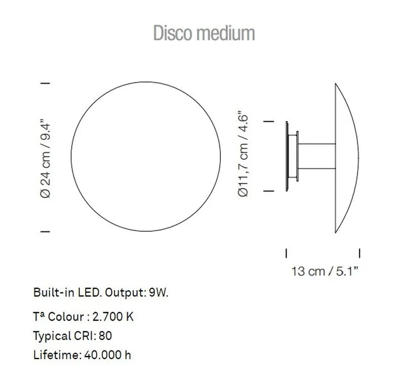 Disco LED Wall Light