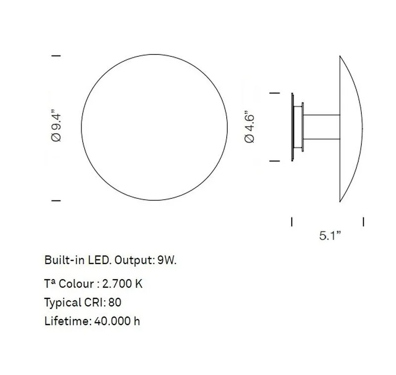 Disco LED Wall Light