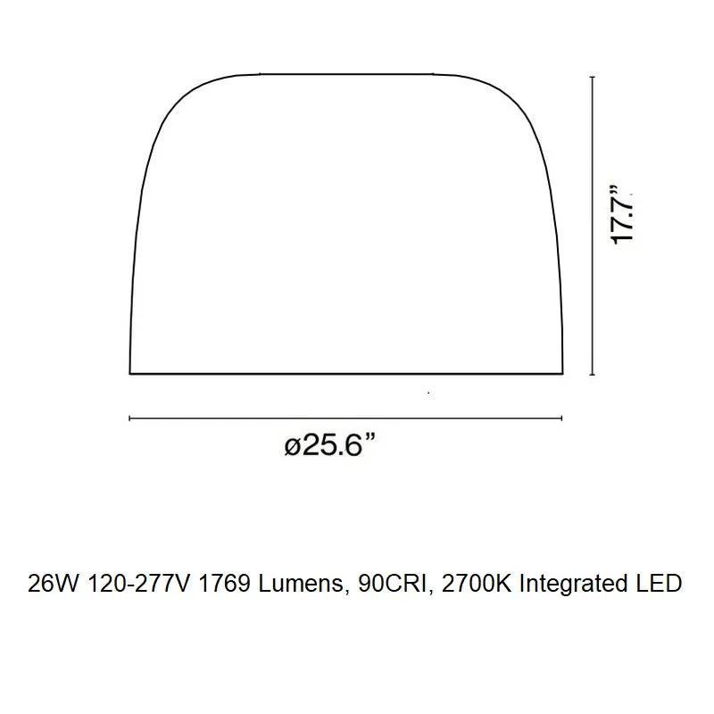 Djembe C 65 LED Flush Mount