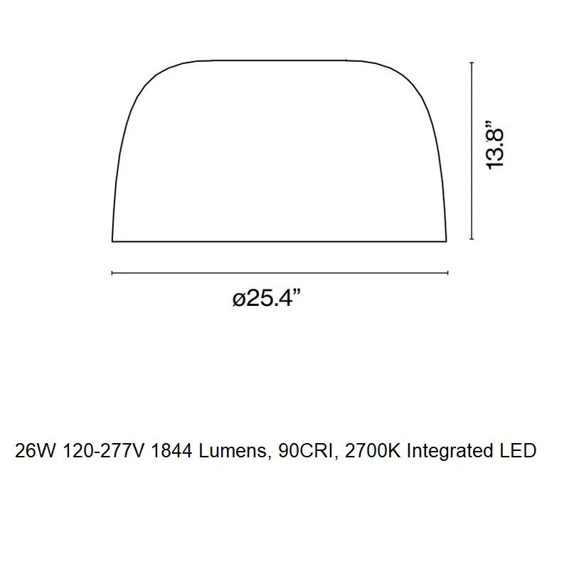 Djembe C 65 LED Flush Mount