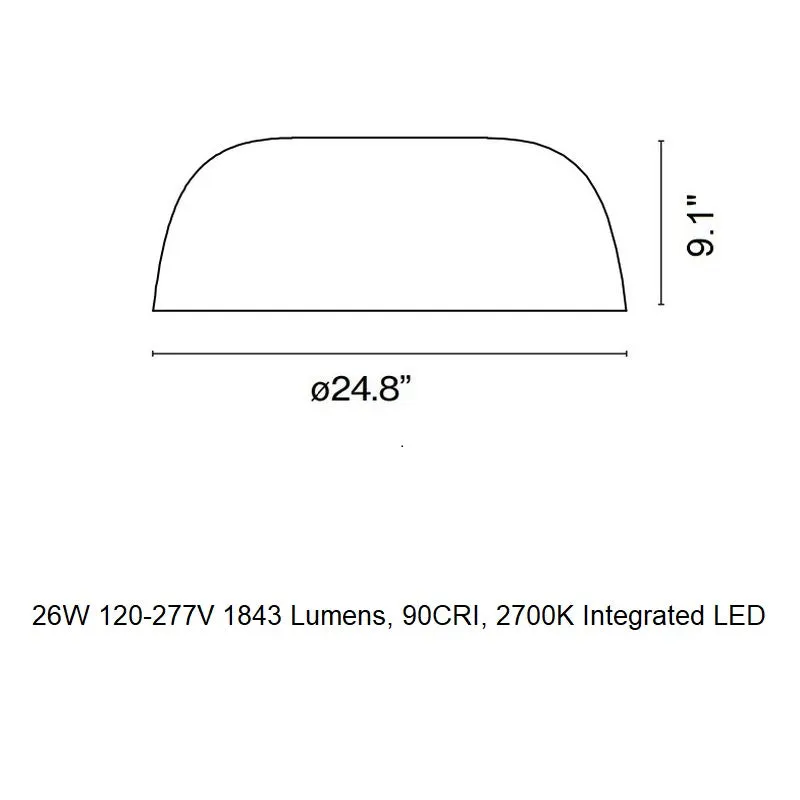 Djembe C 65 LED Flush Mount