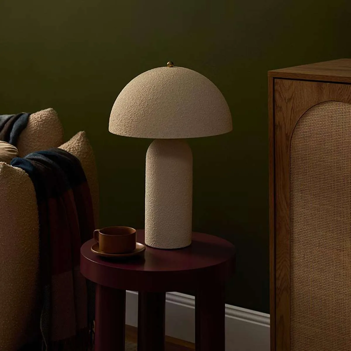 Dome Pebble Table Lamp Mocka