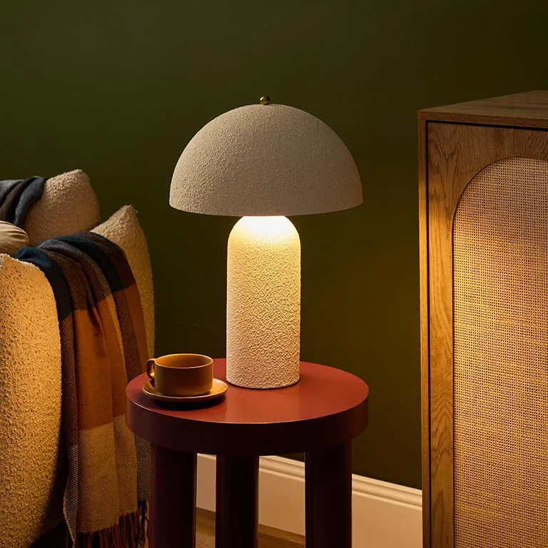 Dome Pebble Table Lamp Mocka