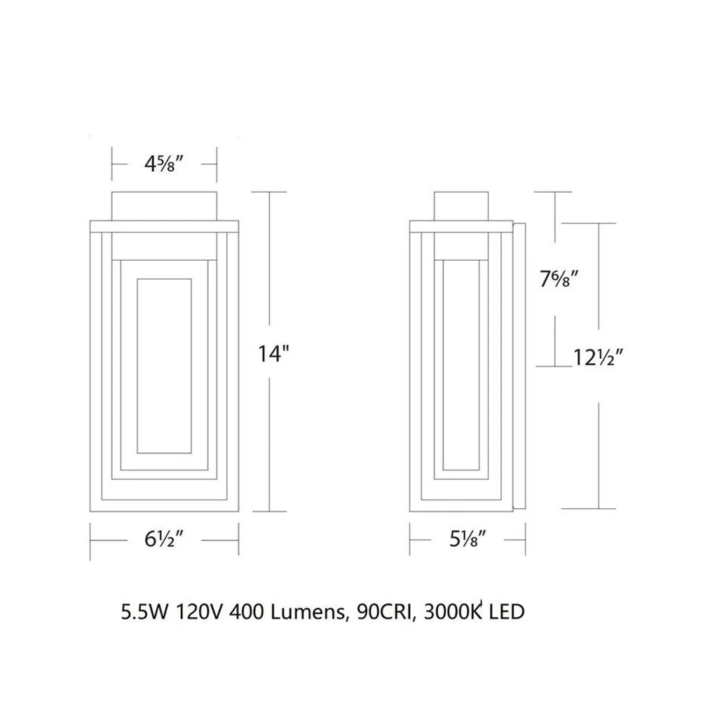 Dorne LED Outdoor Wall Light